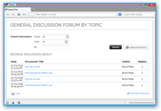 Discussion Forums